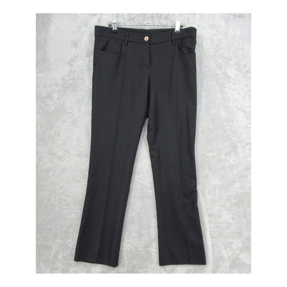 Miu Miu Pants Women 42 US 6 Virgin Wool Straight Leg Trouser Quiet Luxury Italy
